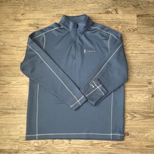 Nike Golf Therma-FIT 1/4 Zip Pullover Mens XL Blue Lincoln Logo Automotive Promo